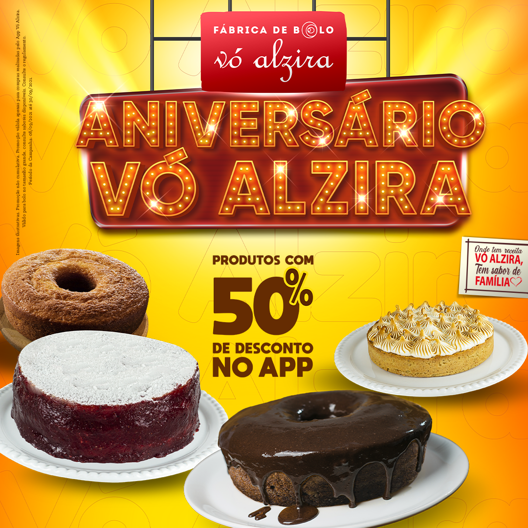 Aniversário Vó Alzira - Lojas participantes - Vó Alzira